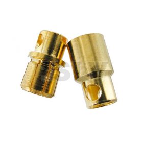 Q-C-0023  Quantum Φ8.0 mm Gold Plated Bullet Connectors Easy Solder  